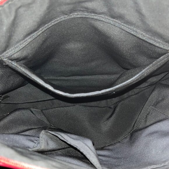 Wilsons Leather Women’s Red Burgundy Faux Leather Chain Strap Shoulder Bag - Picture 11 of 12